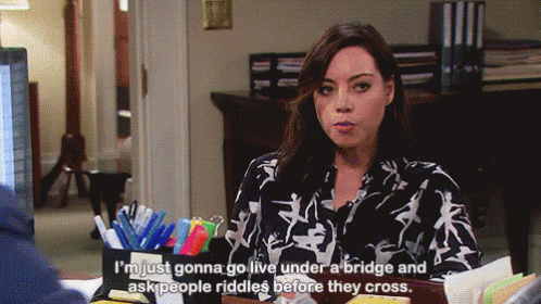 Life April Ludgate GIF - Life April Ludgate Riddle GIFs