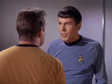 Jim & Spock - Star Trek GIF - Kirk Jim Startrek GIFs