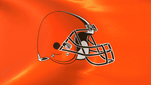 a football helmet with the letter g on it is on an orange background