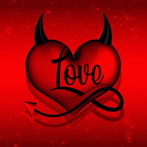 Love Horned GIF - Love Horned Devil Heart GIFs