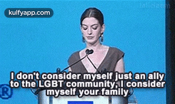 चवेi Don'T Consider Myself Just An Allyto The Lgbt Community, I Considermyself Your Family.Gif GIF - चवेi Don'T Consider Myself Just An Allyto The Lgbt Community I Considermyself Your Family Crowd GIFs