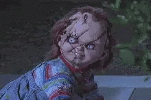 Lets Get It On Chucky GIF - Lets Get It On Chucky Middle Finger GIFs