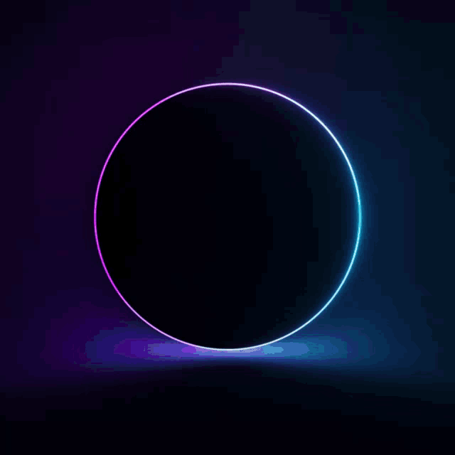 a glowing circle with the words goooal written inside of it