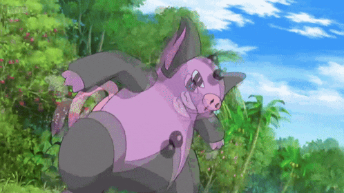 a cartoon drawing of a pig with sunglasses on its head