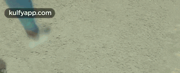 a person is standing on a dirt road with their feet in the dirt .