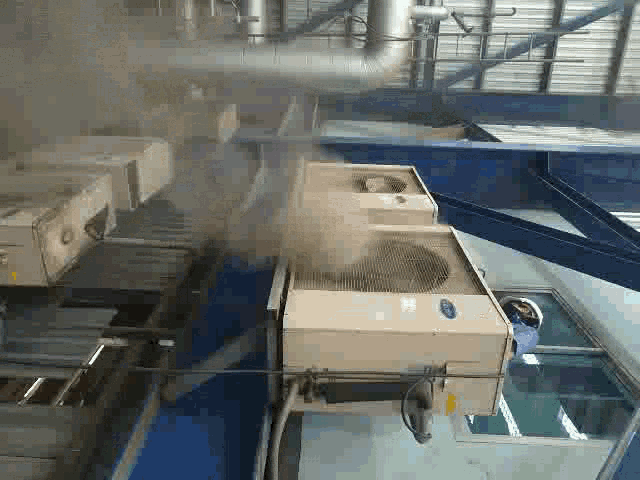 Aicon Air Conditioning Unit GIF - Aicon Air Conditioning Unit Smoke GIFs