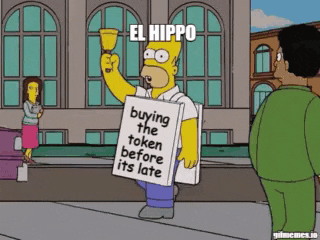 homer simpson holding a sign that says buying the token before it 's late