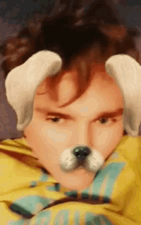 Snapchat Filter Dog Boy GIF - Snapchat Filter Dog Boy GIFs