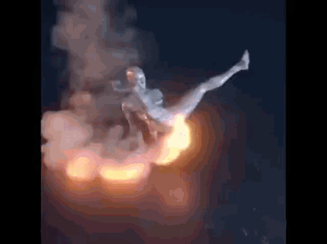 Man Dancing With Fire Flair GIF