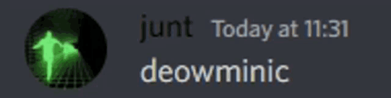 a green arrow in a black circle with the words joint today at 11:31 deowminic below it