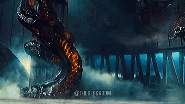 a picture of a monster with the geek room written on the bottom