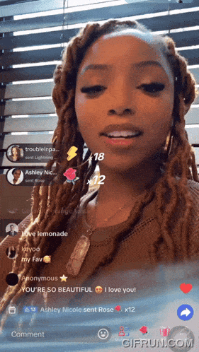 a woman with dreadlocks is on a social media page