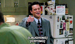 Laughing Crying Chandler GIF - Laughing Crying Laughing Chandler GIFs