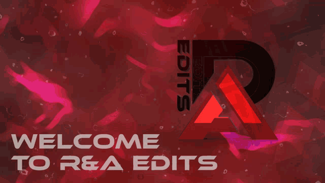 a red background with the words welcome to rea edits written on it