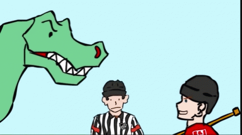 Prehistoric Hockey GIF - Hockey Prehistoric Dinosaur GIFs