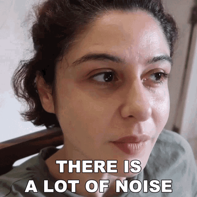 There Is A Lot Of Noise Scherezade Shroff GIF
