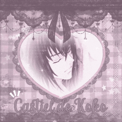 a picture of a boy in a heart shaped frame with the name castel de koko