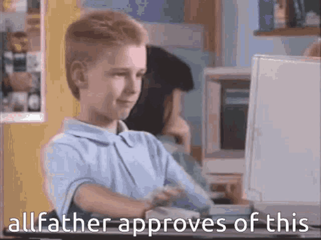 Allfather Approves Approved GIF - Allfather Approves Approved Kid GIFs