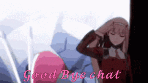 Darling In Franxx Good Bye Chat GIF - Darling In Franxx Good Bye Chat Anime GIFs