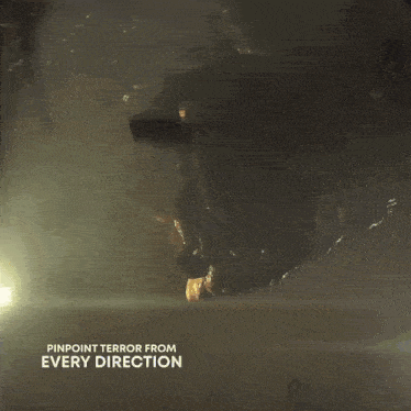pinpoint terror from every direction is written on the bottom of a video