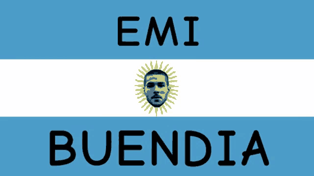 a sign that says ' argentina magician ' on it with a man 's face on it