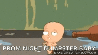 a cartoon of a baby being dumpstered by a bunch of dolls .