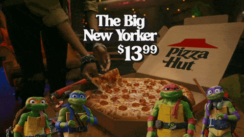 Pizza Hut The Big New Yorker GIF - Pizza Hut The Big New Yorker Tmnt Mutant Mayham GIFs