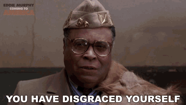 You Have Disgraced Yourself And You Must Be Punished King Jaffe Joffer GIF - You Have Disgraced Yourself And You Must Be Punished King Jaffe Joffer Coming To America GIFs
