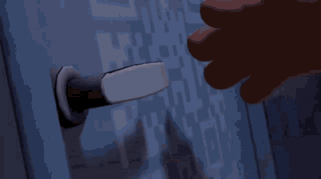 a computer generated image of snow falling on a road .