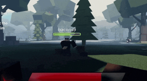 a screenshot of a video game with the name bacons9 on it