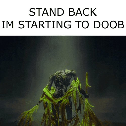 a poster that says stand back im starting to dooe
