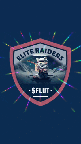 a shield that says elite raiders flut army is here on it