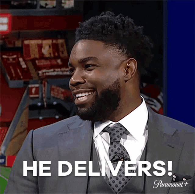 He Delivers Micah Richards GIF - He Delivers Micah Richards Champions League GIFs