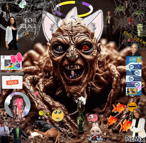 a collage of images including one that says sold