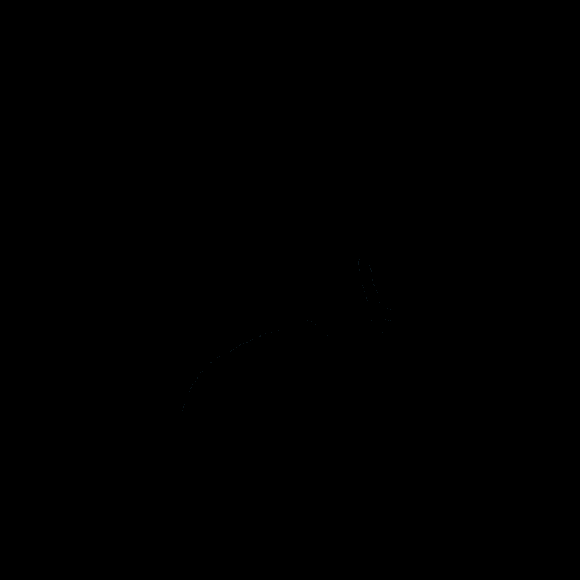 a drawing of a sad face with a tear coming out of it on a black background .