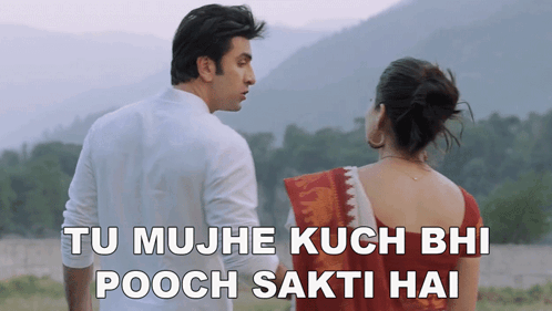 Tu Mujhe Kuch Bhi Pooch Sakti Hai Ranbir Kapoor GIF - Tu Mujhe Kuch Bhi Pooch Sakti Hai Ranbir Kapoor Rashmika Mandanna GIFs