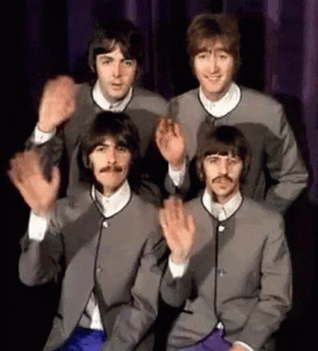 Bjg Beatles Picute GIF - Bjg Beatles Picute Waving GIFs