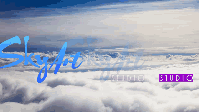 a picture of a cloudy sky with the words skylight studio visible