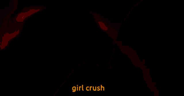 a poster for a movie called girl crush shows a silhouette of a person 's face