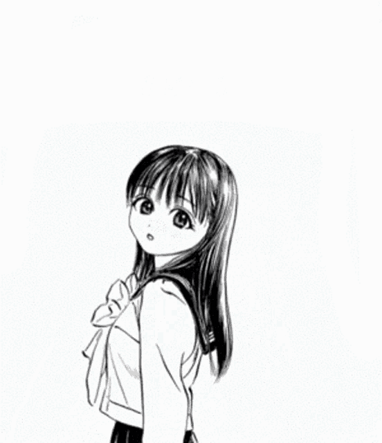 a black and white drawing of a girl with the words join serenade written below her
