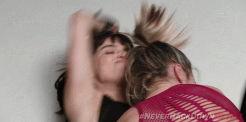 Elbowing Olivia Popica GIF - Elbowing Olivia Popica Never Back Down Revolt GIFs