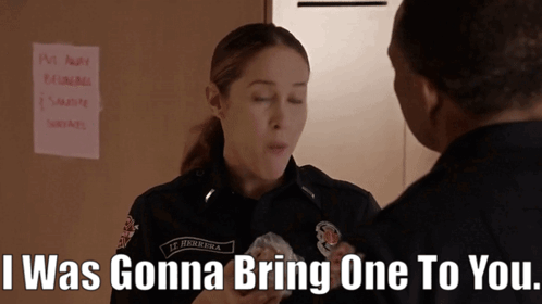 Station 19 Andy Herrera GIF - Station 19 Andy Herrera I Was Gonna Bring One To You GIFs
