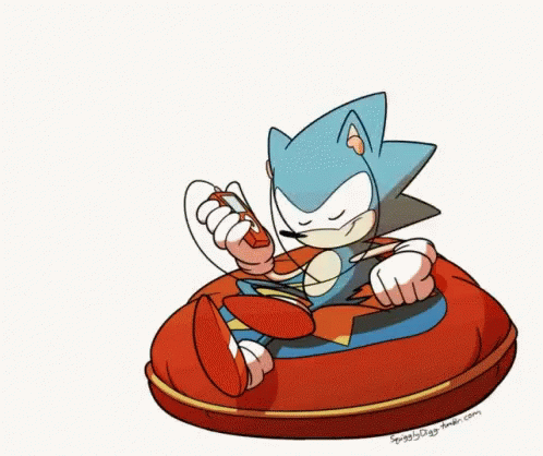 Sonic Music Time GIF - Sonic Music Time Relaxing GIFs