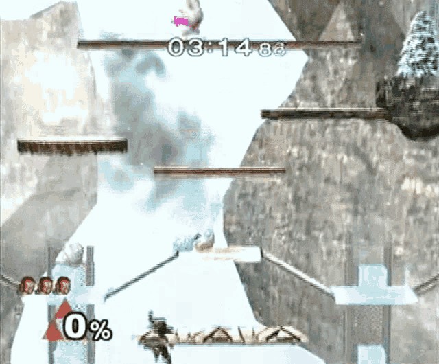 a screenshot of a video game shows a time of 03:14