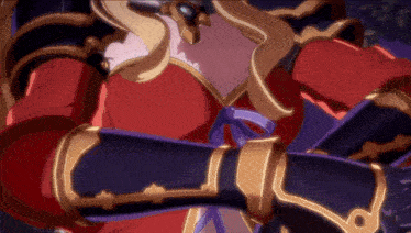 a close up of a woman 's arm with a purple ribbon around it