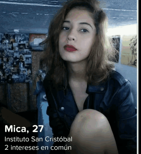 a picture of a woman with the name mica 27 on the bottom
