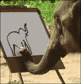 Drawing Elephant GIF - Drawing Elephant GIFs
