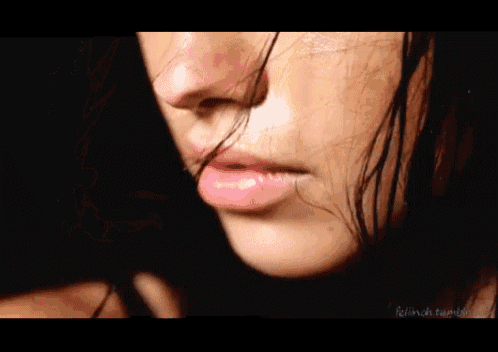 Adriana GIF - Pirelli Model Lips GIFs