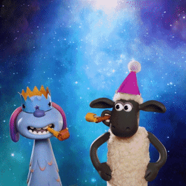 Merry Christmas New Year GIF - Merry Christmas New Year Shaun The Sheep GIFs