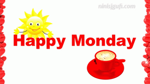Happy Monday Good Morning GIF - Happy Monday Good Morning Coffee GIFs